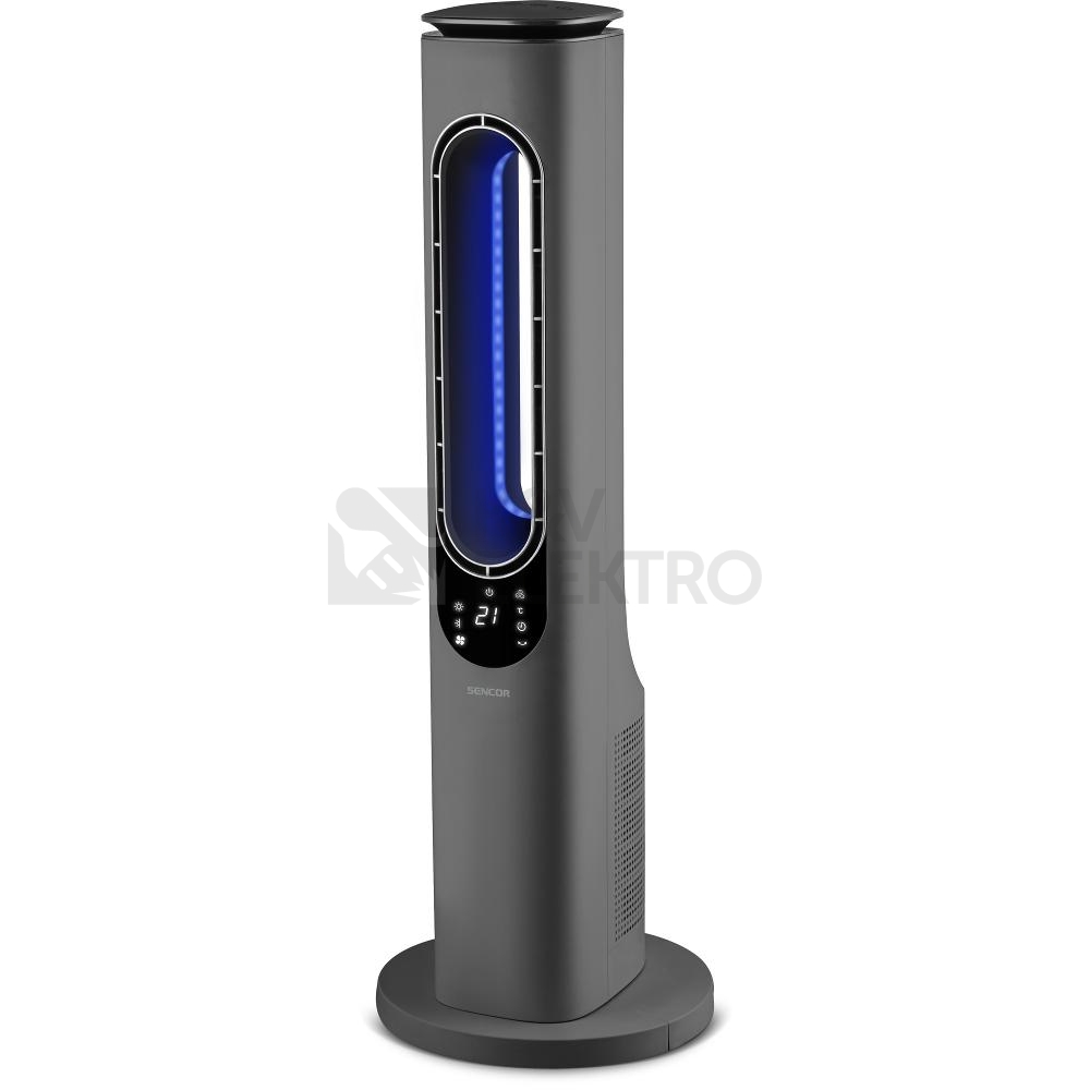 Obrázek produktu Sloupový teplovzdušný ventilátor s oscilací a časovačem SENCOR SFH 3704SL 1200/2000W 0