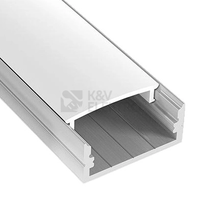 Obrázek produktu Sada hliníkového profilu s matným difuzorem KM27-S-MK-P 2m 2