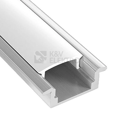 Obrázek produktu Sada hliníkového profilu s matným difuzorem KM39-S-MK-P 1m 2