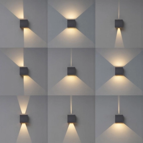 Venkovní nástěnné LED svítidlo MANTRA DAVOS tmavě šedá 3000K IP54 2x6W (obrázek 4)