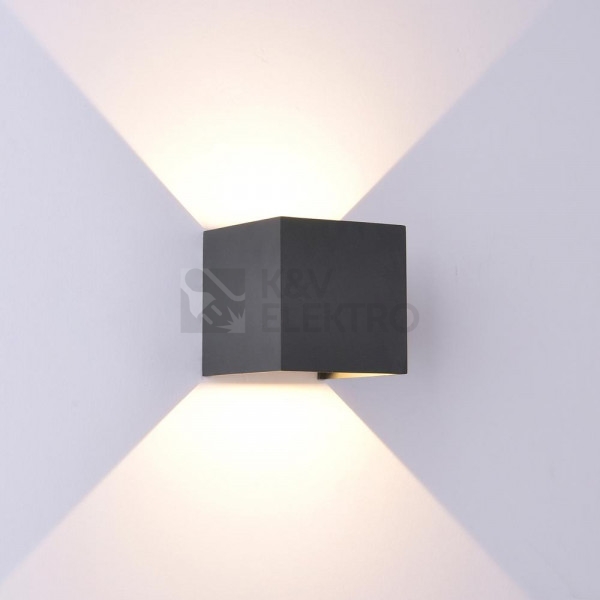 Obrázek produktu Venkovní nástěnné LED svítidlo MANTRA DAVOS tmavě šedá 3000K IP54 2x6W 2