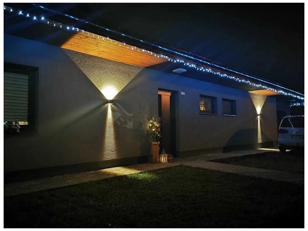 Obrázek produktu Venkovní nástěnné LED svítidlo MANTRA DAVOS tmavě šedá 3000K IP54 2x6W 7