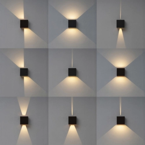 Venkovní nástěnné LED svítidlo MANTRA DAVOS černá 3000K IP54 2x6W (obrázek 4)