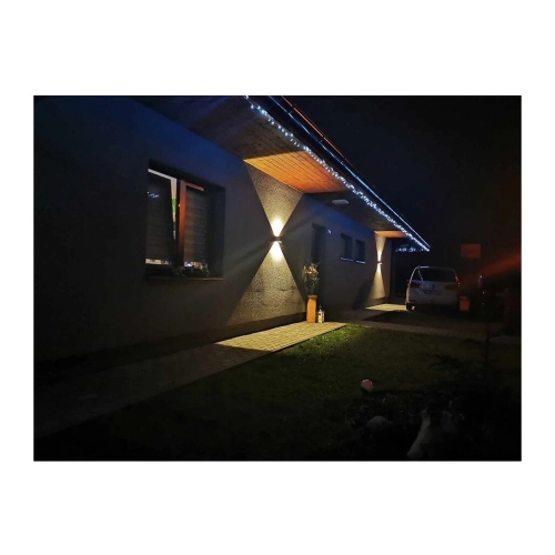 Venkovní nástěnné LED svítidlo MANTRA DAVOS černá 3000K IP54 2x6W