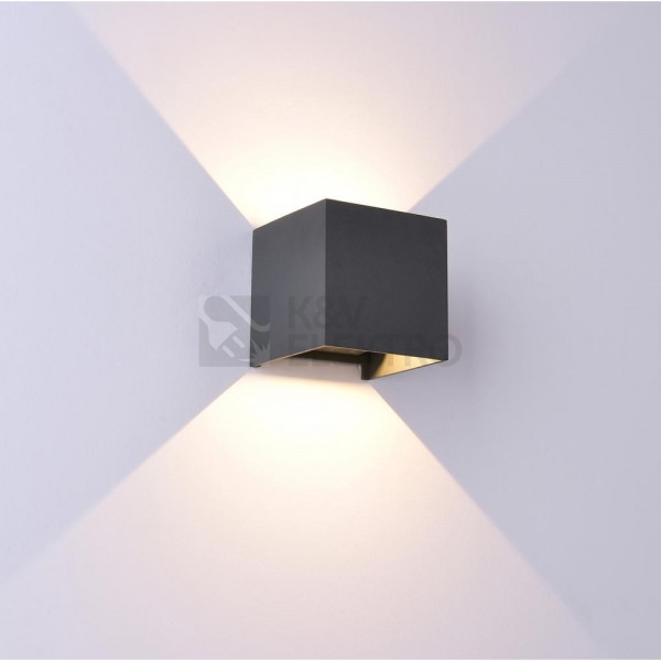 Obrázek produktu Venkovní nástěnné LED svítidlo MANTRA DAVOS černá 3000K IP54 2x6W 1