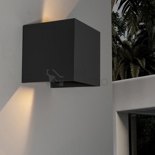Obrázek produktu Venkovní nástěnné LED svítidlo MANTRA DAVOS černá 3000K IP54 2x6W 2
