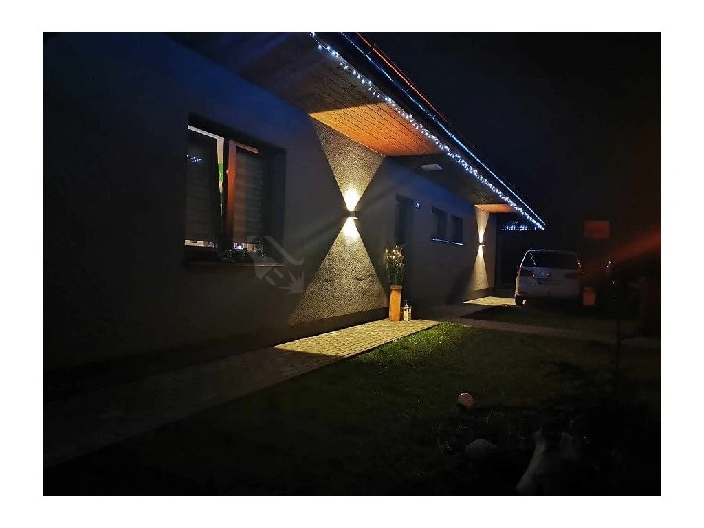 Obrázek produktu Venkovní nástěnné LED svítidlo MANTRA DAVOS černá 3000K IP54 2x6W 5