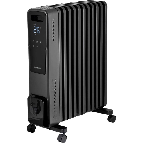 Chytrý olejový radiátor SENCOR SOH 8211GY černý 1000/1200/2400W/ECO