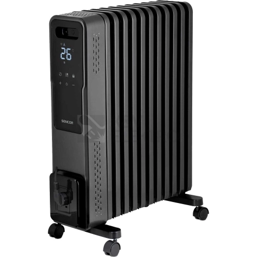 Chytrý olejový radiátor SENCOR SOH 8211GY černý 1000/1200/2400W/ECO