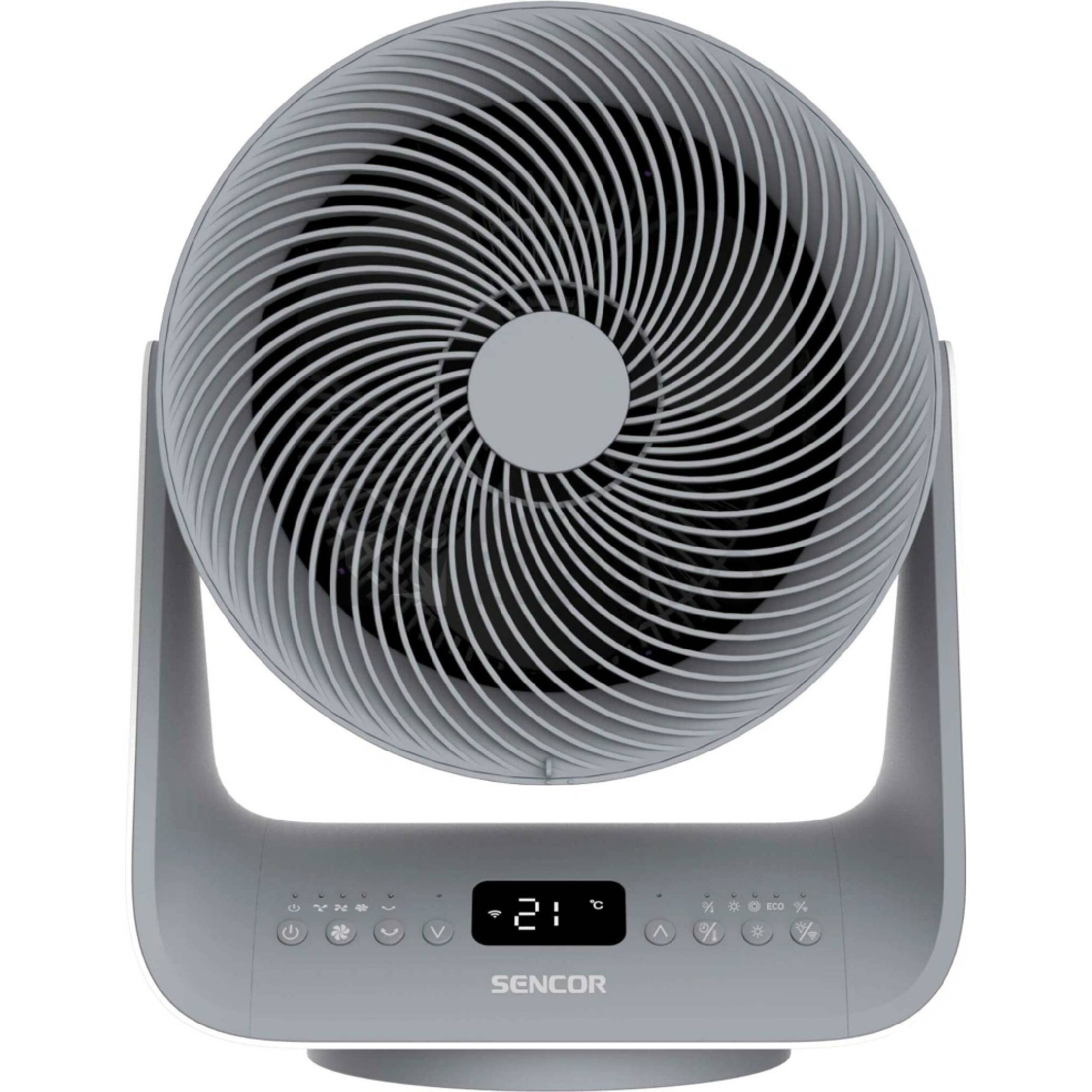 Obrázek produktu Chytrý teplovzdušný ventilátor s oscilací SENCOR SFH 9200GY 1050/2000W/ECO 1