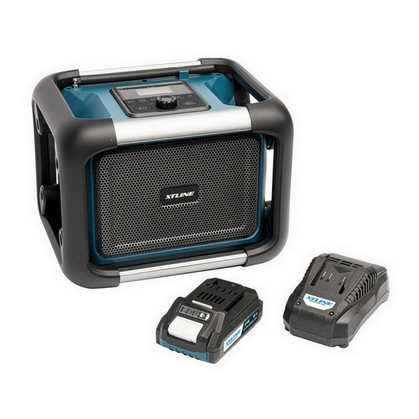 Aku rádio 18V + baterie 2Ah + nabíječka 2.4A XTline XT102799-1B2