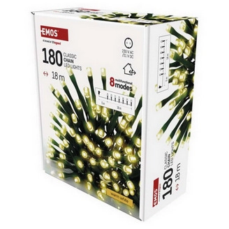 Vánoční osvětlení EMOS D4AW24 180LED řetěz 18m teplá bílá programy s časovačem (obrázek 7)