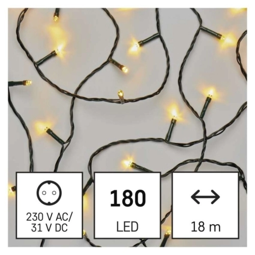 Vánoční osvětlení EMOS D4AW24 180LED řetěz 18m teplá bílá programy s časovačem (obrázek 4)