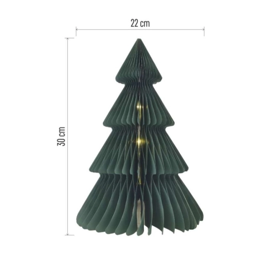 Vánoční papírový strom se stojánkem 30cm EMOS DCAW21 vnitřní použití 3xAA (obrázek 4)