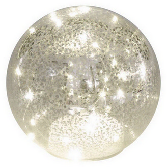 LED vánoční skleněná koule 15cm EMOS DCLW35 vnitrní použití teplá bílá 3xAA časovač
