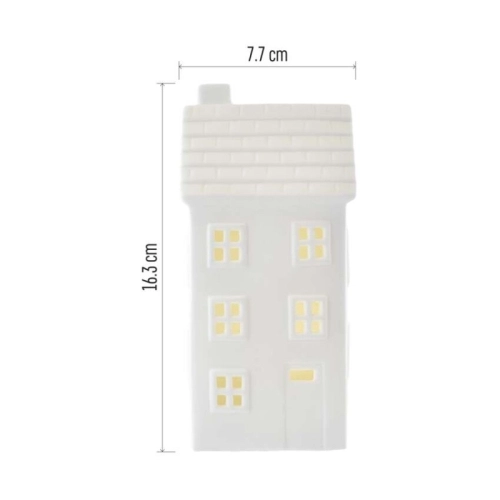 LED keramický domeček 16cm EMOS DCLW36 vnitřní použití teplá bílá 1xCR2032 časovač (obrázek 9)