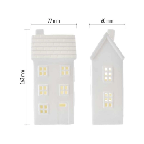 LED keramický domeček 16cm EMOS DCLW36 vnitřní použití teplá bílá 1xCR2032 časovač (obrázek 10)