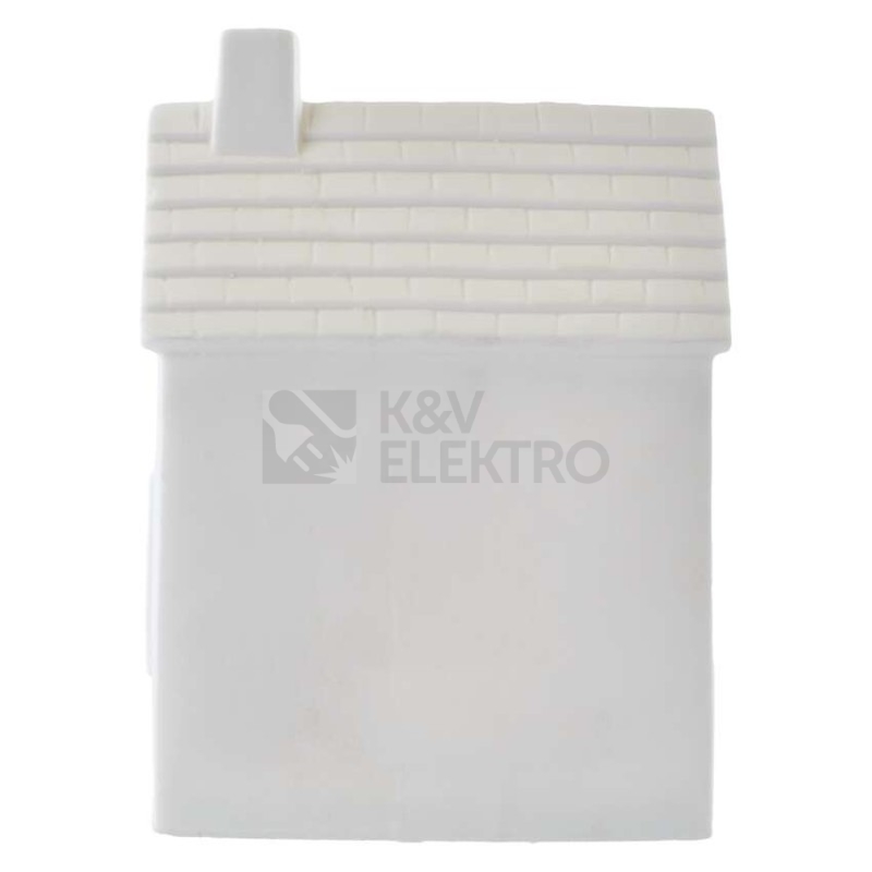 Obrázek produktu LED keramický domeček 18cm EMOS DCLW37 vnitřní použití teplá bílá 1xCR2032 časovač 7