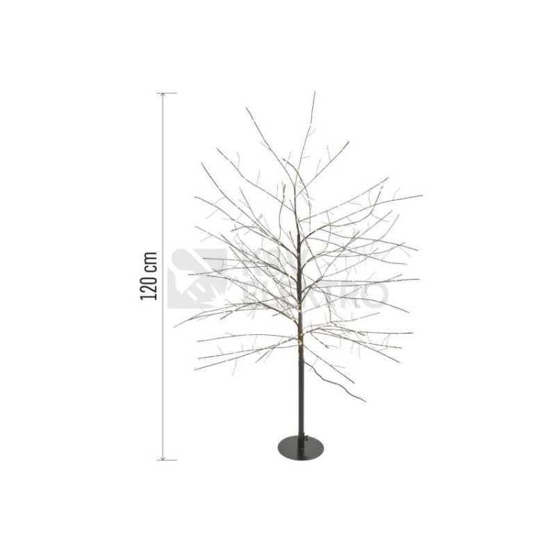 Obrázek produktu LED vánoční stromek 120cm EMOS DCTW30 230V venkovní IP44 i vnitřní použití teplá bílá s časovačem 3