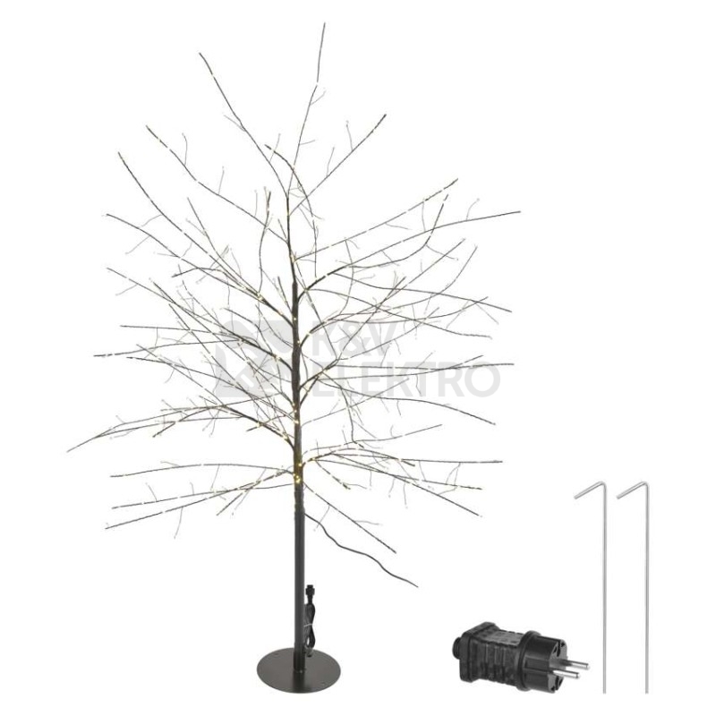 Obrázek produktu LED vánoční stromek 120cm EMOS DCTW30 230V venkovní IP44 i vnitřní použití teplá bílá s časovačem 6
