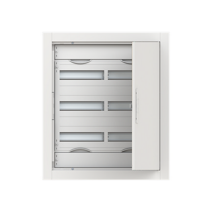 Rozvodnice pod omítku ABB CU24R 72M bílé dveře 2CPX052600R9999