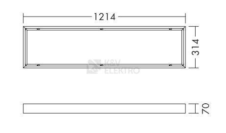 Obrázek produktu Montážní rám THORNeco TECO pro povrchovou montáž BOX 12x3 96701911 1