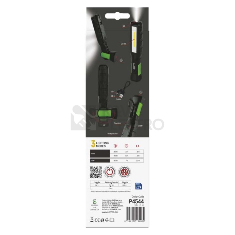Obrázek produktu LED svítilna Emos P4544 800lm 2000mAh 21