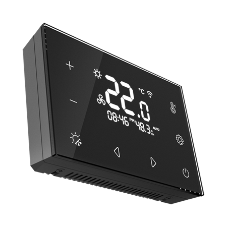 WiFi skleněný zónový termostat s vestavěným relé INELS Elko EP RFTC-6/B 9339 černý