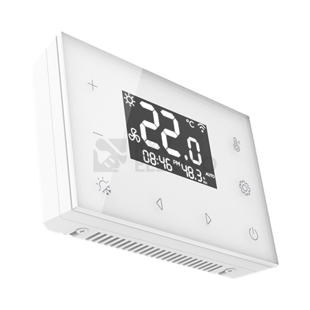 Obrázek produktu WiFi skleněný zónový termostat s vestavěným relé INELS Elko EP RFTC-6/W 9484 bílý 1
