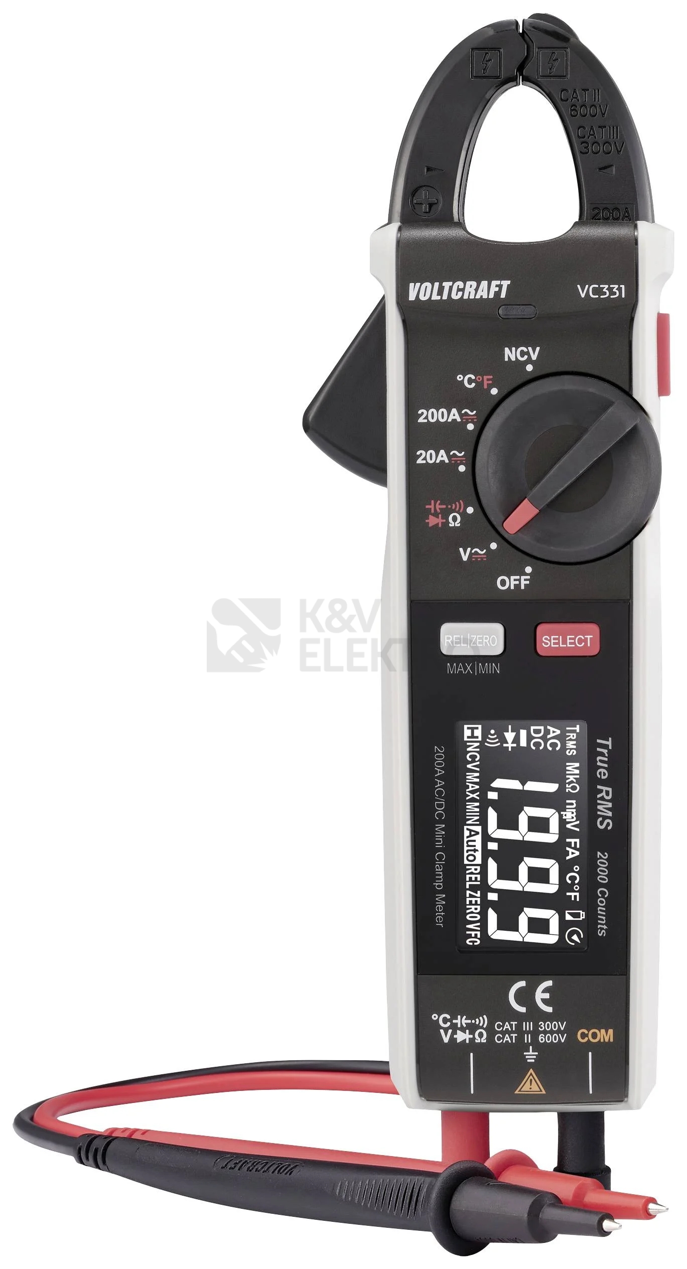 Obrázek produktu Klešťový multimetr VOLTCRAFT VC-331 2893197 0