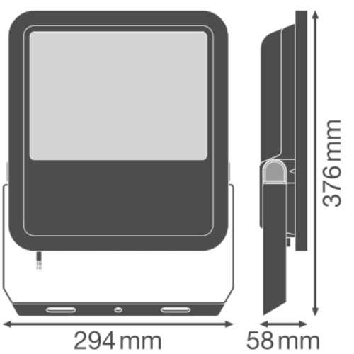 LED reflektor LEDVANCE FLOODLIGHT černý 133W/117W 18600lm/16275lm 3000K teplá bílá IP66 (obrázek 7)