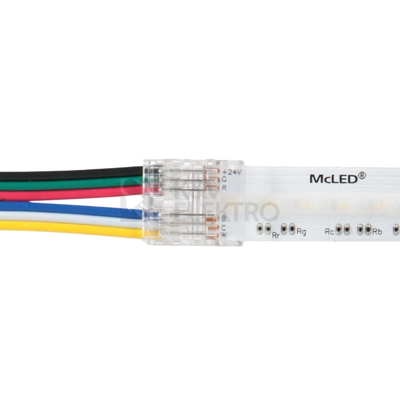 Obrázek produktu Připojovací konektor RGB+CCT LED pásků 12mm 6 pin 150mm ML-112.111.78.9 1