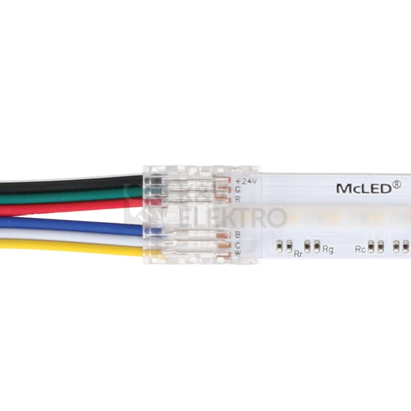 Obrázek produktu Připojovací konektor RGB+CCT LED pásků 12mm 6 pin 150mm ML-112.111.78.9 3