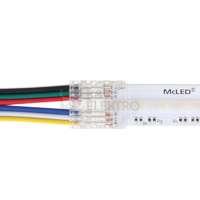 Obrázek produktu Připojovací konektor RGB+CCT LED pásků 12mm 6 pin 150mm ML-112.111.78.9 3