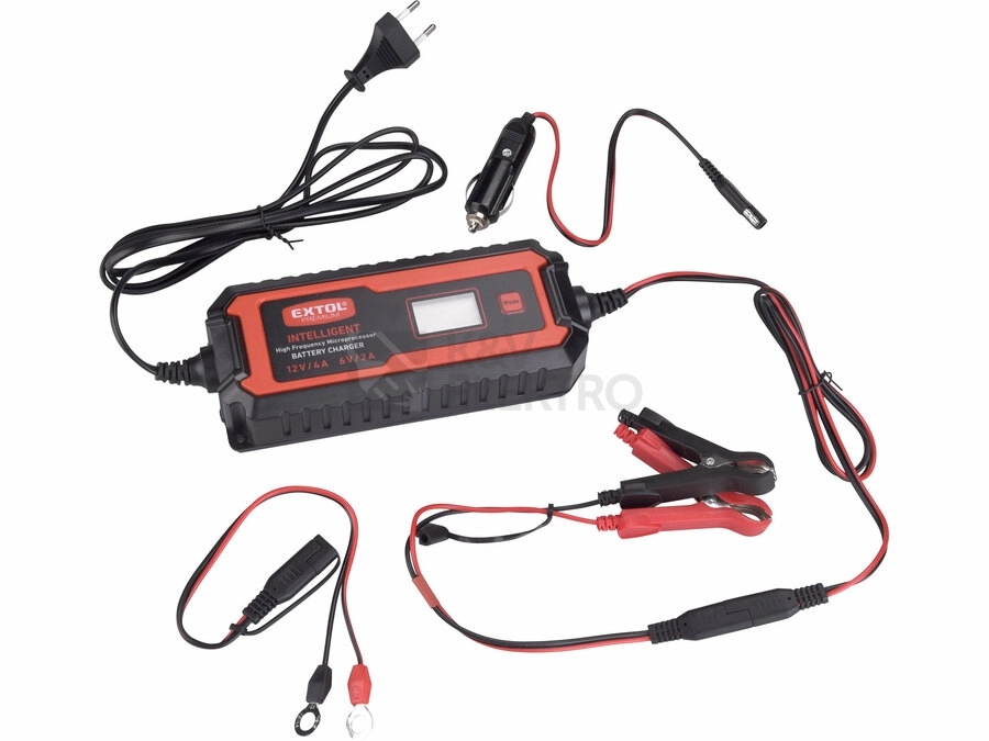 Obrázek produktu Autonabíječka 9stupňová 12V/6V 4A EXTOL PREMIUM 8897302
0