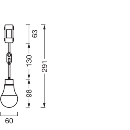 Renovační LED žárovka LEDVANCE závěsná s kabelovým přívodem 13cm 4000K 1055lm 10W (obrázek 4)