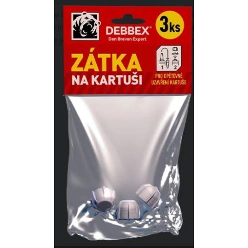 Zátky na kartuši šroubovací 3ks Den Braven S331