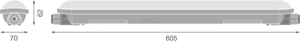 Obrázek produktu Zářivka LEDVANCE Damp Proof ECO 3TH 60cm 17W/4000K neutrální bílá IP65 1