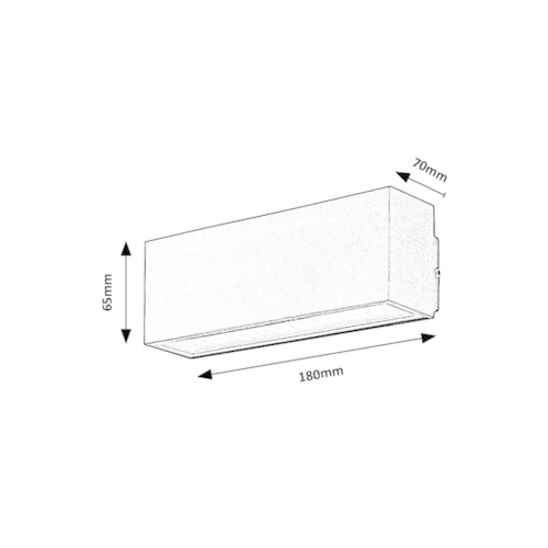 SVITIDLO MATARO 720LM IP54 CERNY