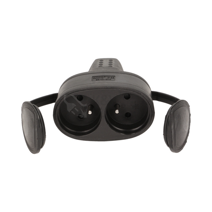 Obrázek produktu Dvojzásuvka gumová IP44 ORNO 7OR-AE-13117 2