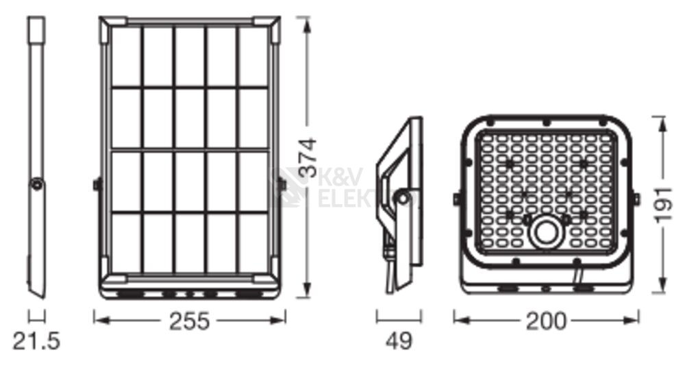 Obrázek produktu Solární LED reflektor s pohybovým čidlem LEDVANCE ENDURA 30W IP65 4000K neutrální bílá 2