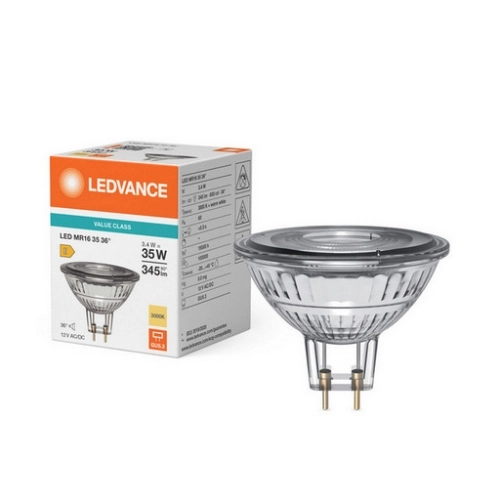 LED žárovka GU5,3 MR16 LEDVANCE 3,4W (35W) teplá bílá (3000K), reflektor 12V 36° (obrázek 6)