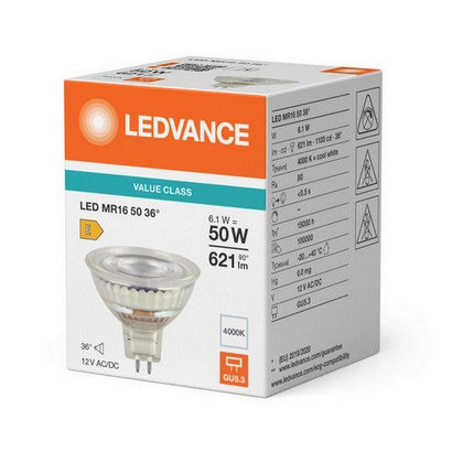 LED žárovka GU5,3 MR16 LEDVANCE PARATHOM 6,1W (50W) neutrální bílá (4000K), reflektor 12V 36° (obrázek 3)