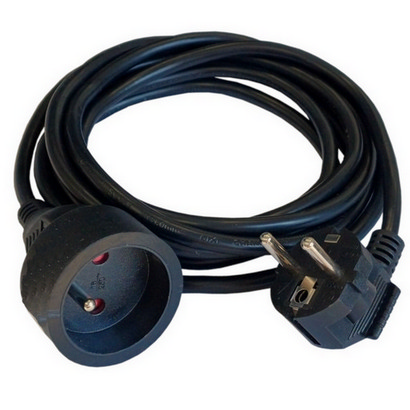 Prodlužovací kabel 1,5m/1zásuvka černá 28222
