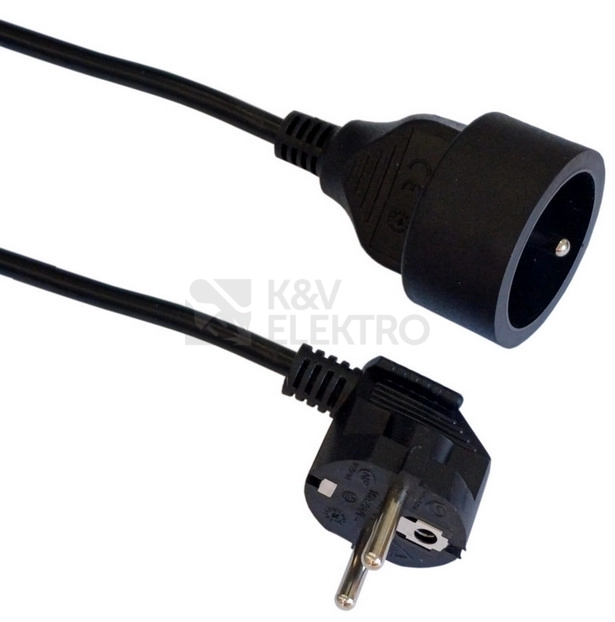 Obrázek produktu Prodlužovací kabel 1,5m/1zásuvka černá 28222
0