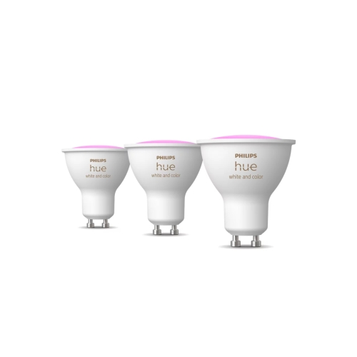 LED žárovka GU10 Philips Hue 3ks 4,2W (50W) White and Color Ambiance (2000-6500K/RGB) stmívatelná
