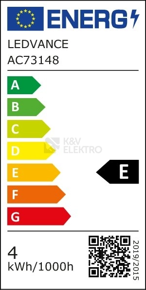 Obrázek produktu LED žárovka E14 LEDVANCE Filament 4W (40W) teplá bílá (2700K) 3