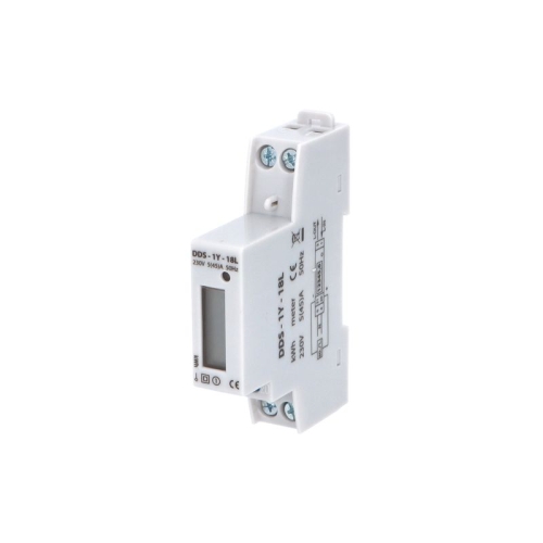 Elektroměr DDS-1Y-18L 45A 1mod. LCD 1-fáz. 1-tarif podružný 1100881