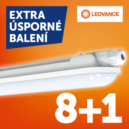 Zářivka LEDVANCE Damp Proof ECO 3TH 120cm 33W/4000K neutrální bílá IP65 AKCE 8+1