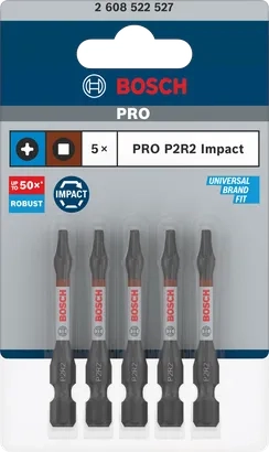 Bit PRO P2R2 Impact 55 mm 5 ks Bosch 2.608.522.527